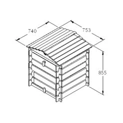 Forest Garden Beehive Composter 250L -Hozelock Shop forest garden beehive composter 250l5013053134870 01t