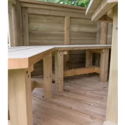 Forest Garden Furnished Hexagonal Gazebo, (W)3.78m (D)3.27m 7 Forest Garden Furnished Hexagonal Gazebo, (W)3.78m (D)3.27m -Hozelock Shop forest garden furnished hexagonal gazebo w 3 78m d 3 27m5013053172469 06i