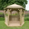 Forest Garden Hexagonal Gazebo, (W)3.3m (D)2.84m