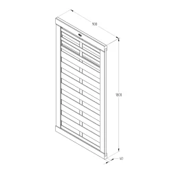 Forest Garden Kyoto Wood Slatted Gate, (H)1.8m (W)0.9m -Hozelock Shop forest garden kyoto wood slatted gate h 1 8m w 0 9m5013053145944 04t bq