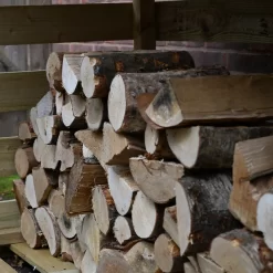 Forest Garden Large Timber 6x3 Ft Pent Log Store -Hozelock Shop forest garden large timber 6x3 ft pent log store5013053189924 02i