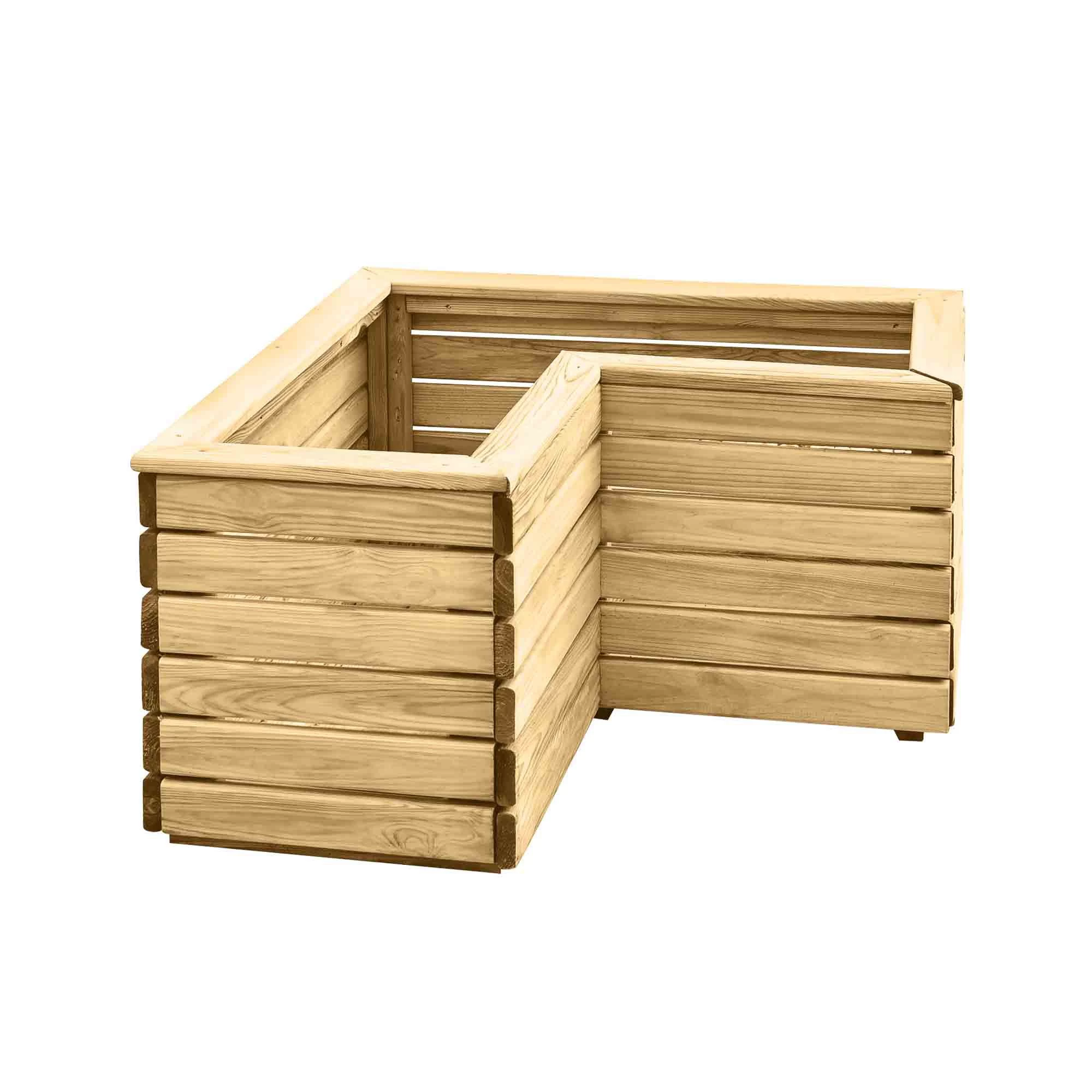 Forest Garden Linear corner Natural Timber Wooden Rectangular Planter Forest Garden Linear Corner Natural Timber Wooden Rectangular Planter -Hozelock Shop forest garden linear corner natural timber wooden rectangular planter5013053184981 02c bq