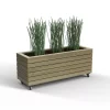 Forest Garden Linear Natural Timber Rectangular Planter (H) 49.6cm X (W) 120cm -Hozelock Shop forest garden linear natural timber rectangular planter h 49 6cm x w 120cm5013053190401 01c