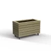 Forest Garden Linear Natural Timber Rectangular Planter (H) 49.6cm X (W) 80cm -Hozelock Shop forest garden linear natural timber rectangular planter h 49 6cm x w 80cm5013053190388 01c