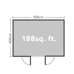 Forest Garden Mendip 5x4 Toughened Glass Pent Loglap Solid Wood Cabin With Double Door - Assembly Service Included -Hozelock Shop forest garden mendip 5x4 toughened glass pent loglap solid wood cabin with double door assembly service included5013053181799 02t bq