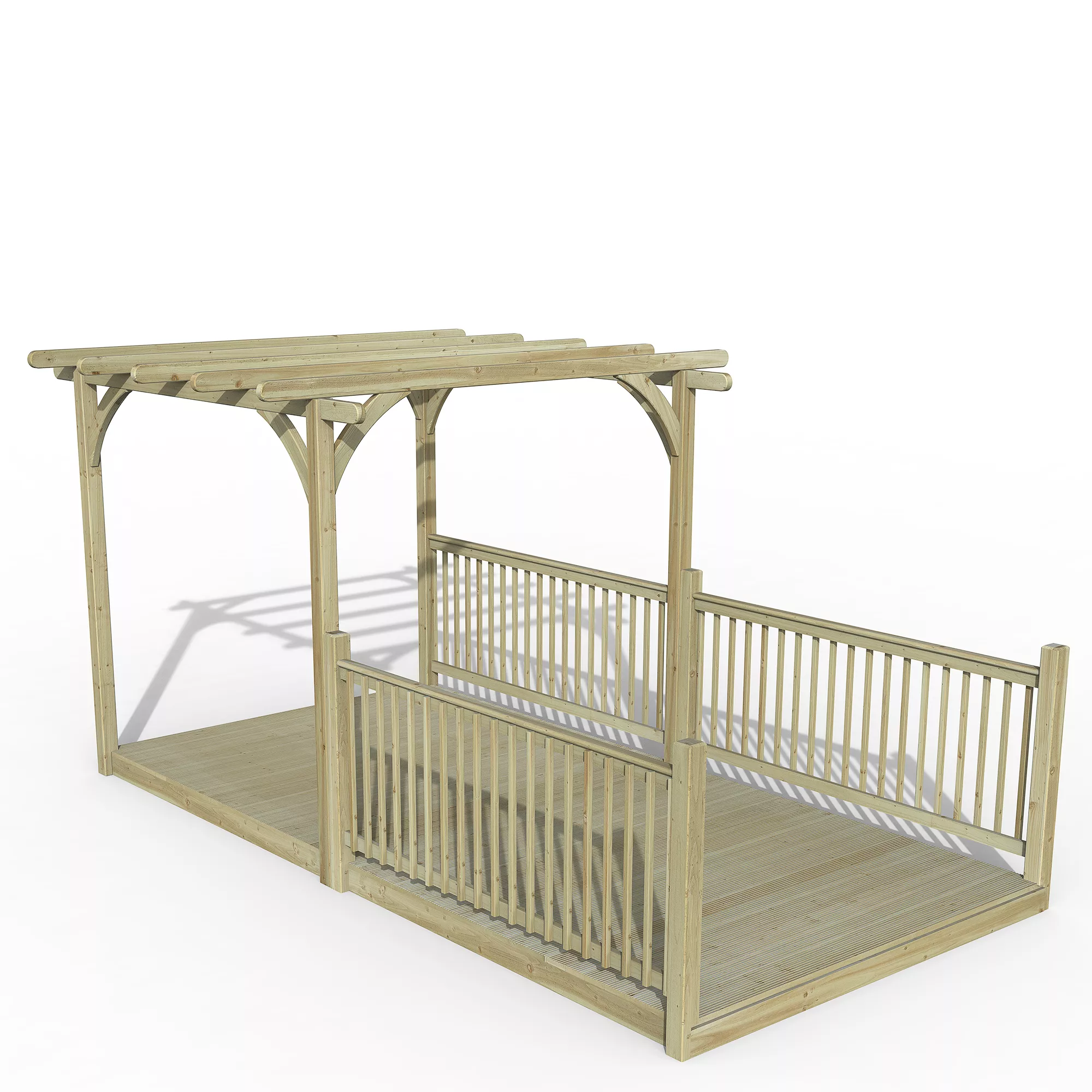 Forest Garden Natural Pergola & decking kit, x4 Post x3 Balustrade (H) 2.5m x (W) 5.2m Forest Garden Natural Pergola & Decking Kit, X4 Post X3 Balustrade (H) 2.5m X (W) 5.2m -Hozelock Shop forest garden natural pergola decking kit x4 post x3 balustrade h 2 5m x w 5 2m5013053192528 01c