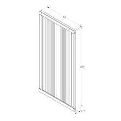 Forest Garden Noise Reduction Wood Slatted Gate, (H)1.8m (W)0.9m -Hozelock Shop forest garden noise reduction wood slatted gate h 1 8m w 0 9m5013053166543 04t bq