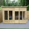 Forest Garden Oakley 10x6 Pent Overlap Solid Wood Summer House With Double Door - Assembly Service Included -Hozelock Shop forest garden oakley 10x6 pent overlap solid wood summer house with double door assembly service included5013053188682 01i bq