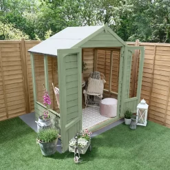 Forest Garden Oakley 6x4 Apex Overlap Solid Wood Summer House With Double Door - Assembly Service Included -Hozelock Shop forest garden oakley 6x4 apex overlap solid wood summer house with double door assembly service included5013053188439 02i bq