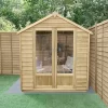 Forest Garden Oakley 6x4 Apex Overlap Solid Wood Summer House With Double Door (Base Included) - Assembly Service Included 2 Forest Garden Oakley 6x4 Apex Overlap Solid Wood Summer House With Double Door (Base Included) - Assembly Service Included -Hozelock Shop forest garden oakley 6x4 apex overlap solid wood summer house with double door base included assembly service included5013053188453 01i bq