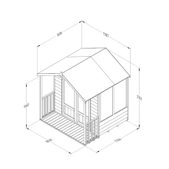 Forest Garden Oakley 6x6 Apex Overlap Solid Wood Summer House With Double Door (Base Included) - Assembly Service Included -Hozelock Shop forest garden oakley 6x6 apex overlap solid wood summer house with double door base included assembly service included5013053188545 01t bq