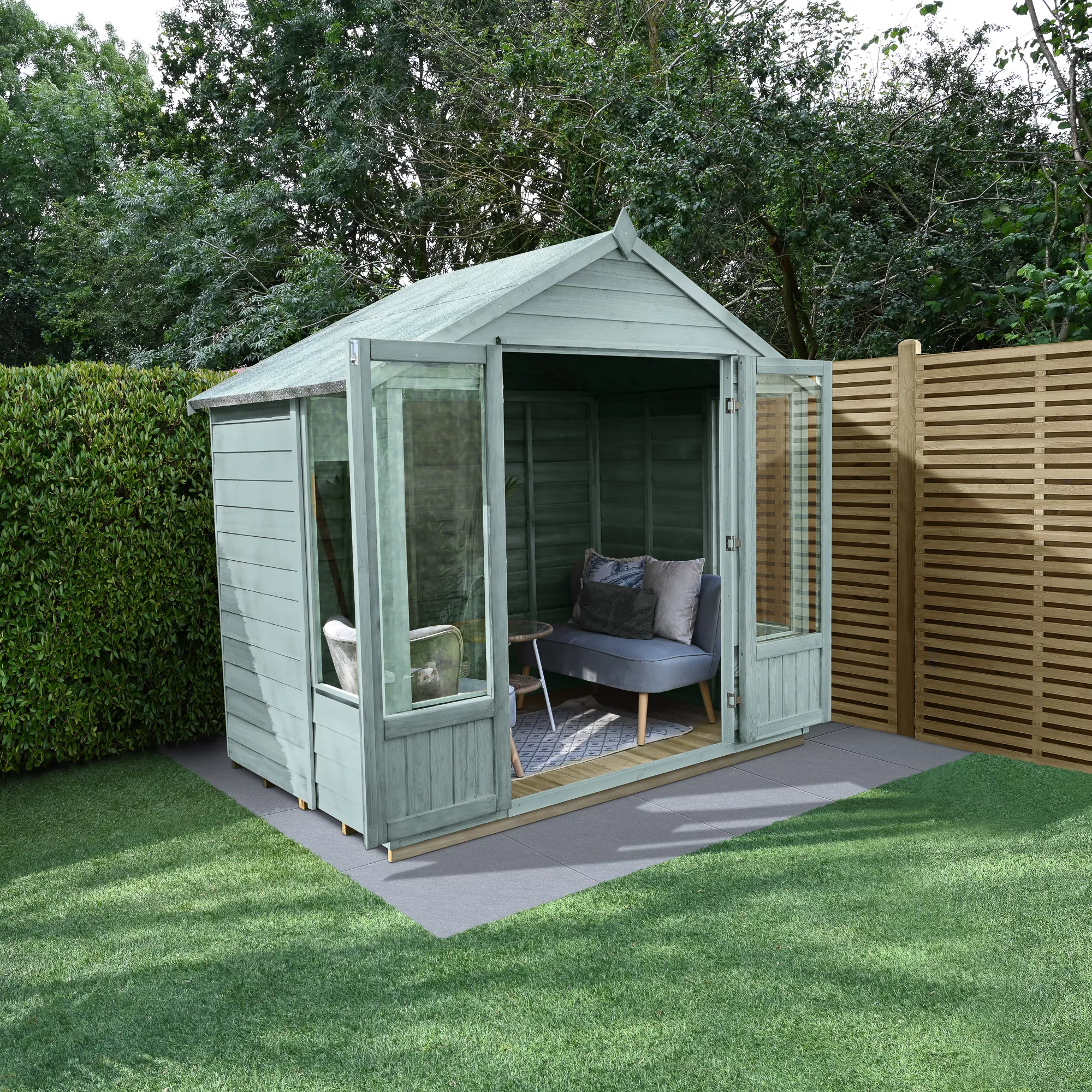 Forest Garden Oakley 7x5 Apex Overlap Solid wood Summer house with Double door (Base included) Forest Garden Oakley 7x5 Apex Overlap Solid Wood Summer House With Double Door (Base Included) -Hozelock Shop forest garden oakley 7x5 apex overlap solid wood summer house with double door base included 5013053188521 02i bq