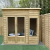 Forest Garden Oakley 7x5 Pent Overlap Solid Wood Summer House With Double Door (Base Included) - Assembly Service Included -Hozelock Shop forest garden oakley 7x5 pent overlap solid wood summer house with double door base included assembly service included5013053188569 01i bq