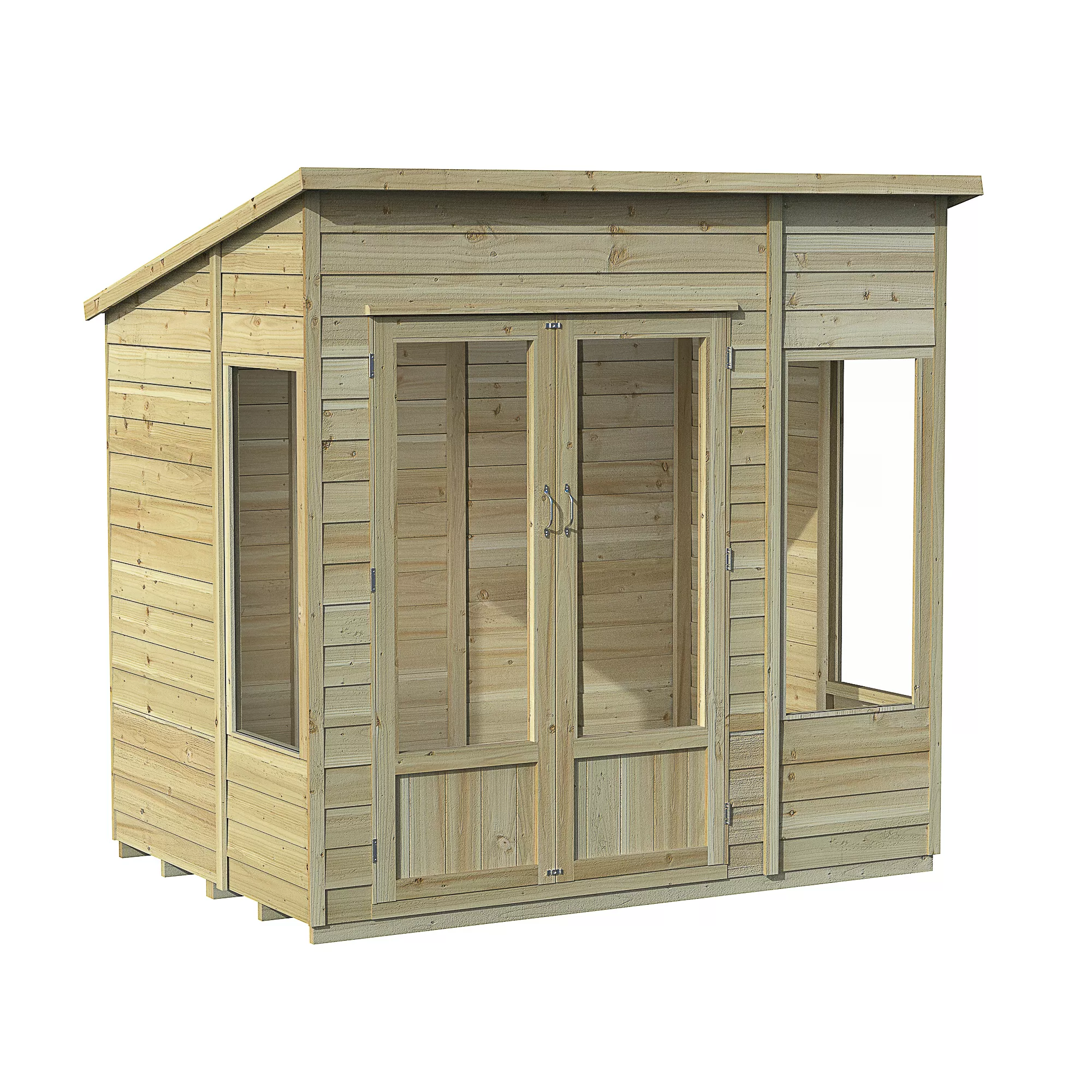 Forest Garden Oakley 7x5 Pent Overlap Solid wood Summer house with Double door Forest Garden Oakley 7x5 Pent Overlap Solid Wood Summer House With Double Door -Hozelock Shop forest garden oakley 7x5 pent overlap solid wood summer house with double door5013053188507 01c bq