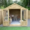 Forest Garden Oakley 8x10 Apex Overlap Solid Wood Summer House With Double Door - Assembly Service Included -Hozelock Shop forest garden oakley 8x10 apex overlap solid wood summer house with double door assembly service included5013053188781 01i bq