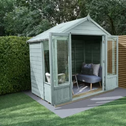 Forest Garden Oakley 8x6 Apex Overlap Solid Wood Summer House With Double Door (Base Included) 5 Forest Garden Oakley 8x6 Apex Overlap Solid Wood Summer House With Double Door (Base Included) -Hozelock Shop forest garden oakley 8x6 apex overlap solid wood summer house with double door base included 5013053188583 02i bq