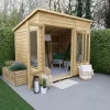 Forest Garden Oakley 8x6 Pent Overlap Solid Wood Summer House With Double Door - Assembly Service Included -Hozelock Shop forest garden oakley 8x6 pent overlap solid wood summer house with double door assembly service included5013053188606 01i bq