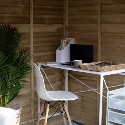 Forest Garden Oakley 8x6 Pent Overlap Solid Wood Summer House With Double Door - Assembly Service Included -Hozelock Shop forest garden oakley 8x6 pent overlap solid wood summer house with double door assembly service included5013053188606 36c bq