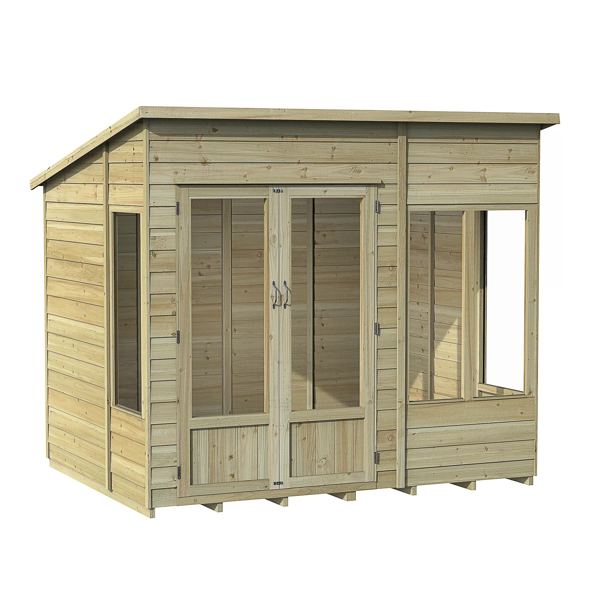 Forest Garden Oakley 8x6 Pent Overlap Solid wood Summer house with Double door Forest Garden Oakley 8x6 Pent Overlap Solid Wood Summer House With Double Door -Hozelock Shop forest garden oakley 8x6 pent overlap solid wood summer house with double door5013053188606 01c bq