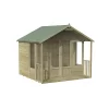 Forest Garden Oakley 8x8 Apex Overlap Solid Wood Summer House With Double Door (Base Included) -Hozelock Shop forest garden oakley 8x8 apex overlap solid wood summer house with double door base included 5013053188767 01c bq