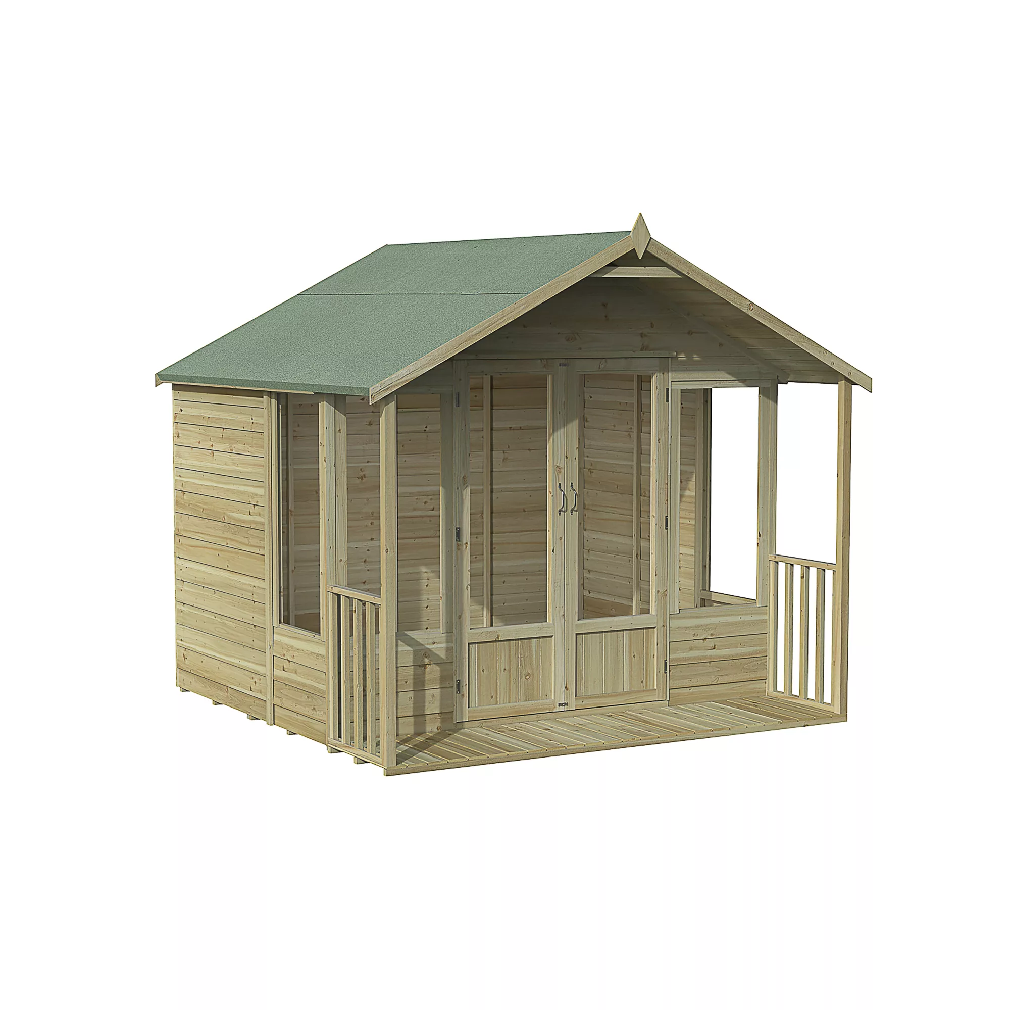 Forest Garden Oakley 8x8 Apex Overlap Solid wood Summer house with Double door (Base included) - Assembly service included Forest Garden Oakley 8x8 Apex Overlap Solid Wood Summer House With Double Door (Base Included) - Assembly Service Included -Hozelock Shop forest garden oakley 8x8 apex overlap solid wood summer house with double door base included assembly service included5013053188767 01c bq