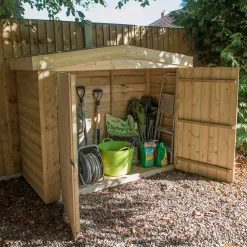 Forest Garden Overlap Wooden 6x3 Apex Garden Storage -Hozelock Shop forest garden overlap wooden 6x3 apex garden storage5013053162859 01i bq