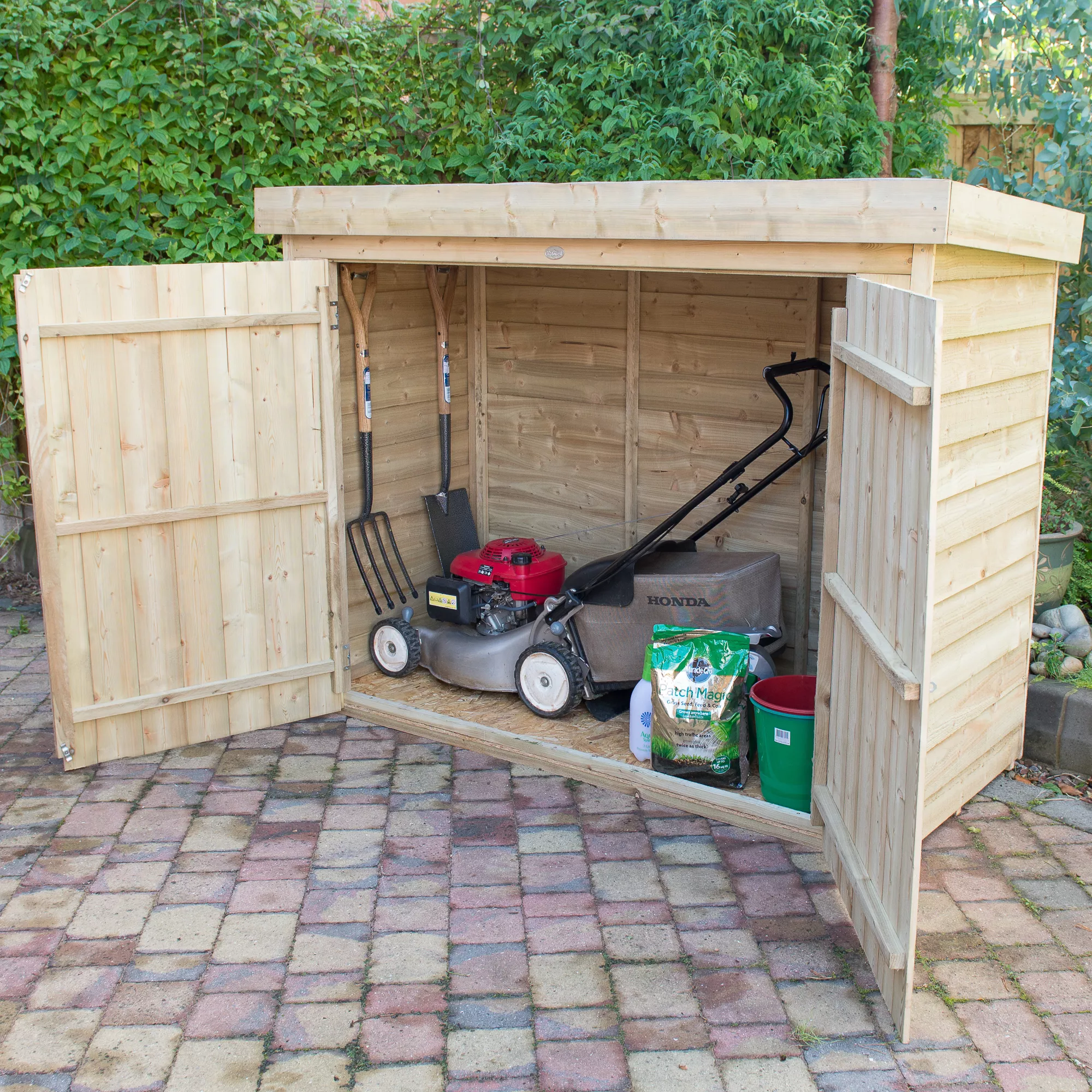 Forest Garden Overlap Wooden 6x3 Pent Garden storage Forest Garden Overlap Wooden 6x3 Pent Garden Storage -Hozelock Shop forest garden overlap wooden 6x3 pent garden storage5013053162835 01i bq