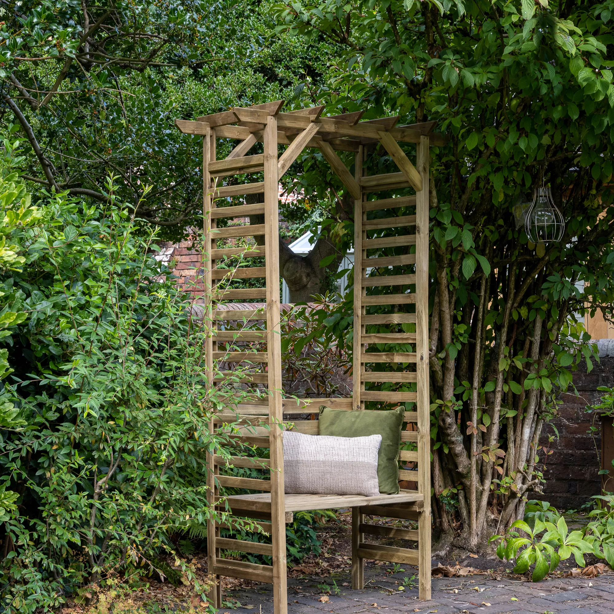 Forest Garden Palma Arbour, (H)2151mm (W)1200mm (D)620mm - Assembly required Forest Garden Palma Arbour, (H)2151mm (W)1200mm (D)620mm - Assembly Required -Hozelock Shop forest garden palma arbour h 2151mm w 1200mm d 620mm assembly required5013053190203 01i