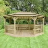 Forest Garden Premium Furnished Octagonal Gazebo, (W)5.27m (D)3.78m -Hozelock Shop forest garden premium furnished octagonal gazebo w 5 27m d 3 78m5013053172681 01i bq