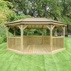 Forest Garden Premium Octagonal Gazebo, (W)5.27m (D)3.78m
