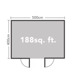 Forest Garden Rushock 5x4 Toughened Glass Apex Loglap Solid Wood Cabin With Double Door -Hozelock Shop forest garden rushock 5x4 toughened glass apex loglap solid wood cabin with double door5013053181492 02t bq