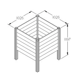 Forest Garden Slot Down Composter 650L -Hozelock Shop forest garden slot down composter 650l5013053132241 01t