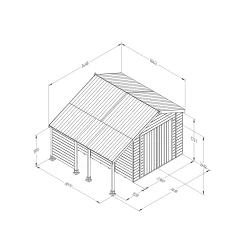Forest Garden Timberdale Log Store 10x8 Ft Apex Tongue & Groove Wooden 2 Door Shed With Floor (Base Included) 5 Forest Garden Timberdale Log Store 10x8 Ft Apex Tongue & Groove Wooden 2 Door Shed With Floor (Base Included) -Hozelock Shop forest garden timberdale log store 10x8 ft apex tongue groove wooden 2 door shed with floor base included 5013053189276 01t bq