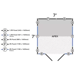 Forest Garden Xtend+ 8x9 Pent Tongue & Groove Garden Office -Hozelock Shop forest garden xtend 8x9 pent tongue groove garden office5013053183557 02t
