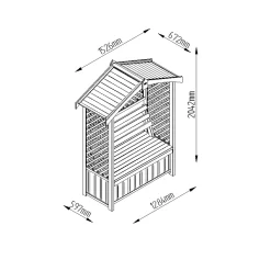 Forest Lyon Lattice Arbour, (H)2000mm (W)1560mm (D)670mm - Assembly Required 7 Forest Lyon Lattice Arbour, (H)2000mm (W)1560mm (D)670mm - Assembly Required -Hozelock Shop forest lyon lattice arbour h 2000mm w 1560mm d 670mm assembly required5013053154694 01t