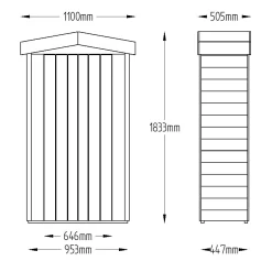 Forest Tall Tongue & Groove 3.6x1.6 Apex Garden Storage 750L -Hozelock Shop forest tall tongue groove 3 6x1 6 apex garden storage 750l5013053163184 01t bq