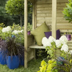 Forest Venetian Corner Arbour, (H)2500mm (W)2330mm (D)1610mm - Assembly Required -Hozelock Shop forest venetian corner arbour h 2500mm w 2330mm d 1610mm assembly required5013053139745 08i