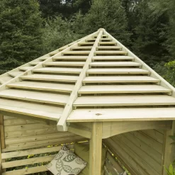 Forest Venetian Corner Arbour, (H)2500mm (W)2330mm (D)1610mm - Assembly Required -Hozelock Shop forest venetian corner arbour h 2500mm w 2330mm d 1610mm assembly required5013053139745 09i