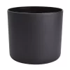 GoodHome Black Plastic Plain Round Plant Pot (Dia)25.1cm -Hozelock Shop goodhome black plastic plain round plant pot dia 25 1cm3663602441830 02c