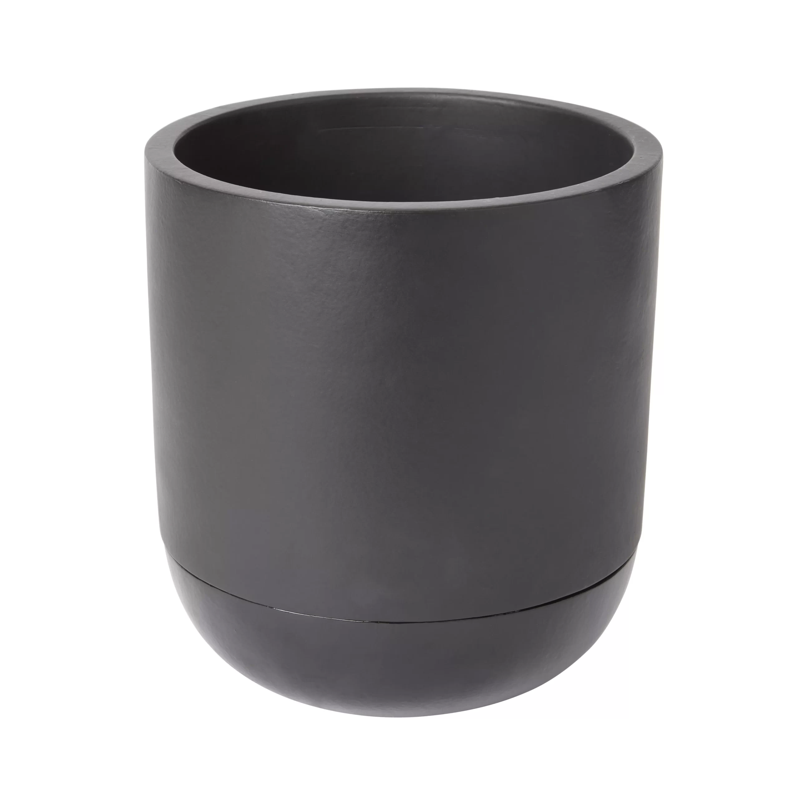 GoodHome Black Terracotta Circular Plant pot (Dia)20.4cm GoodHome Black Terracotta Circular Plant Pot (Dia)20.4cm -Hozelock Shop goodhome black terracotta circular plant pot dia 20 4cm3663602441281 02c scaled