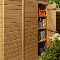 GoodHome Clapperton 8x6 Pent Dip Treated Shiplap Shed With Floor -Hozelock Shop goodhome clapperton 8x6 pent dip treated shiplap shed with floor5059340270173 10i