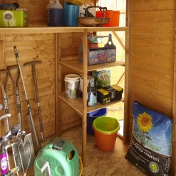 GoodHome Clapperton 8x6 Pent Dip Treated Shiplap Shed With Floor -Hozelock Shop goodhome clapperton 8x6 pent dip treated shiplap shed with floor5059340270173 11i