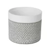 GoodHome Griffin Clay Diamond Circular Plant Pot (Dia)19.2cm -Hozelock Shop goodhome griffin clay diamond circular plant pot dia 19 2cm3663602440994 02c bq