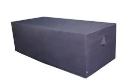 GoodHome Hamilton Steel Grey Rectangular Dining Table Cover 222cm(L) 75cm(H) 102cm(W)