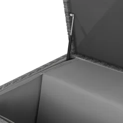 GoodHome Hamilton Steeple Grey Rattan Effect Storage Box (W) 180cm X (D) 65cm -Hozelock Shop goodhome hamilton steeple grey rattan effect storage box w 180cm x d 65cm5059340677415 38c 1