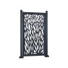 GoodHome Neva Aluminium Leaf Gate, (H)1.7m (W)0.93m -Hozelock Shop goodhome neva aluminium leaf gate h 1 7m w 0 93m3663602759898 02c