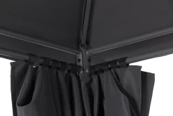 GoodHome Shamal Steel Grey Rectangular Gazebo, (W)2.96m (D)3.96m - Assembly Required -Hozelock Shop goodhome shamal steel grey rectangular gazebo w 2 96m d 3 96m assembly required5059340125466 37c