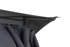 GoodHome Shamal Steel Grey Rectangular Gazebo, (W)2.96m (D)3.96m - Assembly Required -Hozelock Shop goodhome shamal steel grey rectangular gazebo w 2 96m d 3 96m assembly required5059340125466 38c