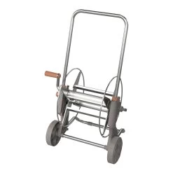 GoodHome Watering Freestanding Empty Hose Cart With Wheels