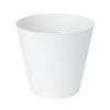 GoodHome White Metal Ribbed Circular Plant Pot (Dia)27.3cm -Hozelock Shop goodhome white metal ribbed circular plant pot dia 27 3cm3663602442554 02c bq